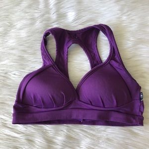 Solid Basic Purple Sports Bra Size XS-S